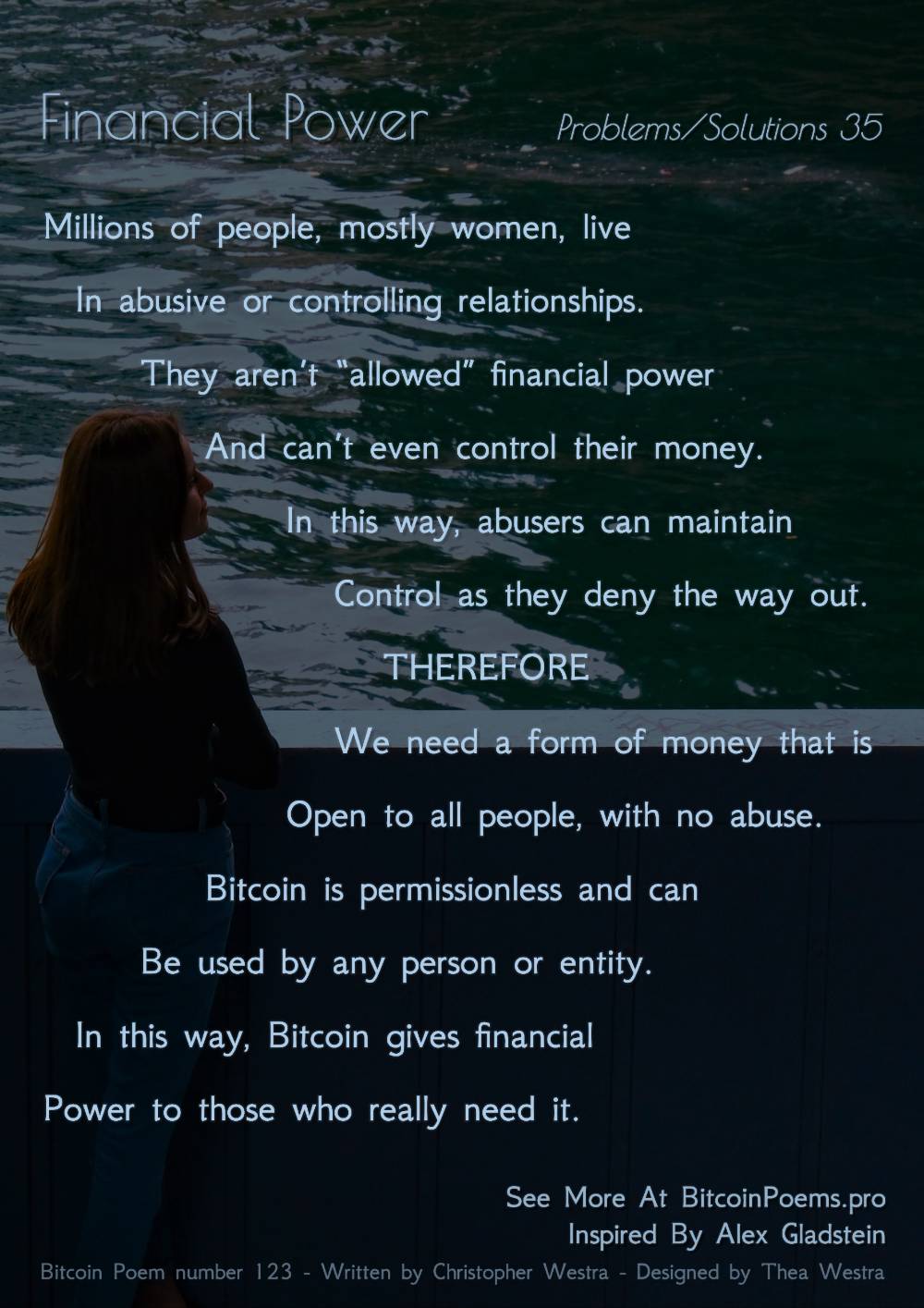 Financial Power - Bitcoin Poem 123 by Christopher Westra