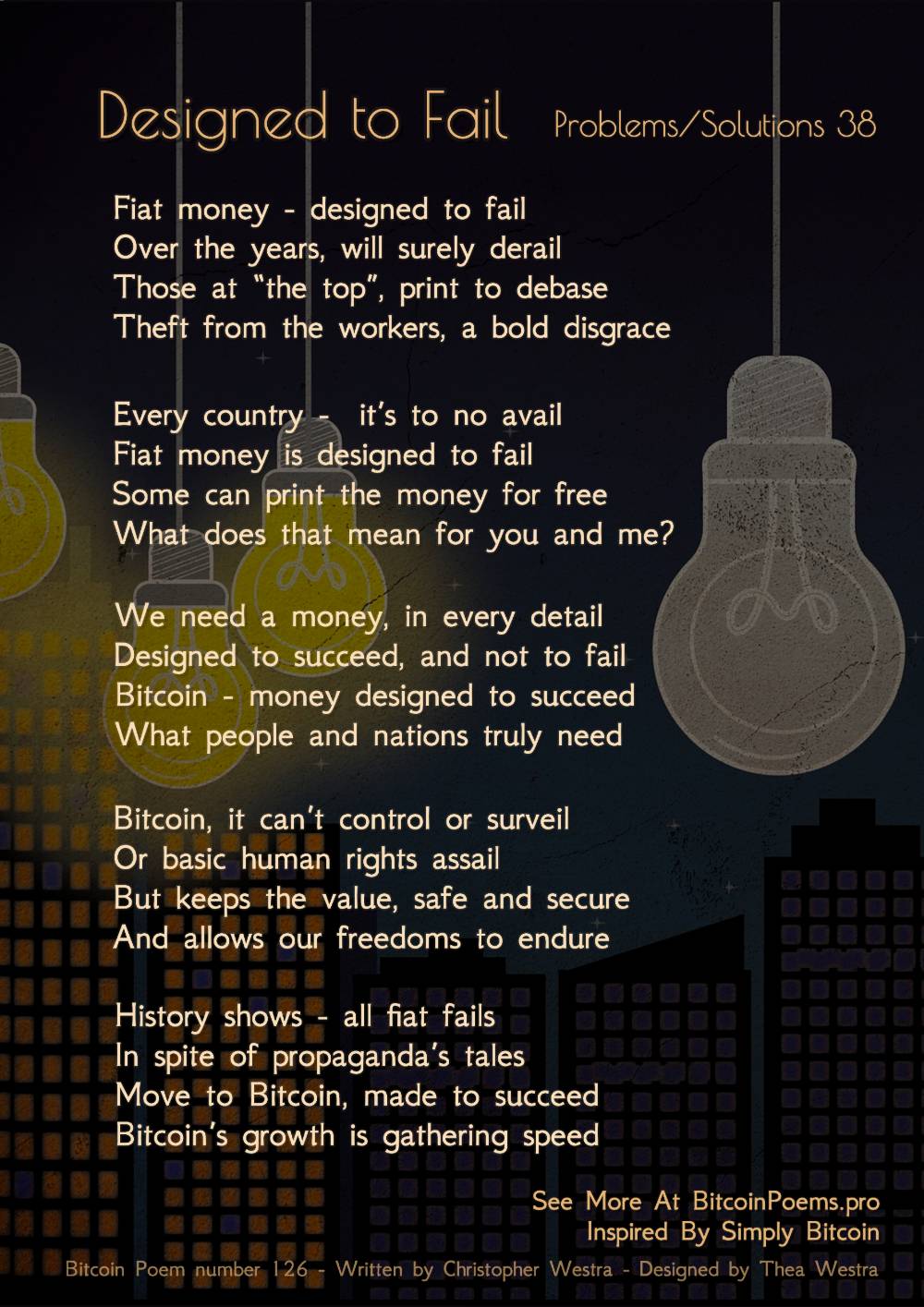 Designed to Fail - Bitcoin Poem 126 by Christopher Westra