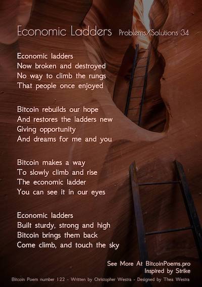 Bitcoin Poem 122 - Economic Ladders