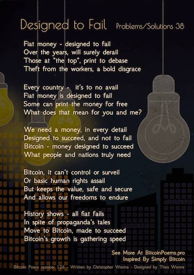 Bitcoin Poem 126 - Designed to Fail